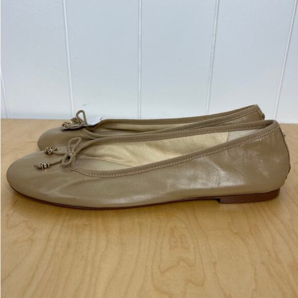 NWOB Sam Edelman Felicia Luxe Ballet Flat in Buff Tan Size 9.5 - Picture 5 of 8
